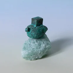 Pietra Set of 4 Green Door Knobs #4 by Nicole Valenti