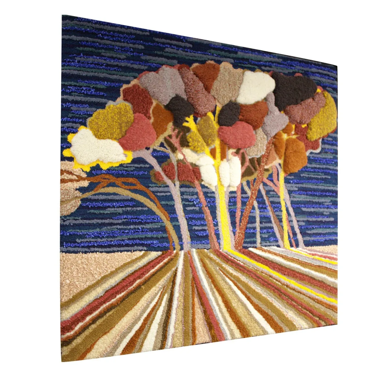 Pine Trees In The Sun Tapestry