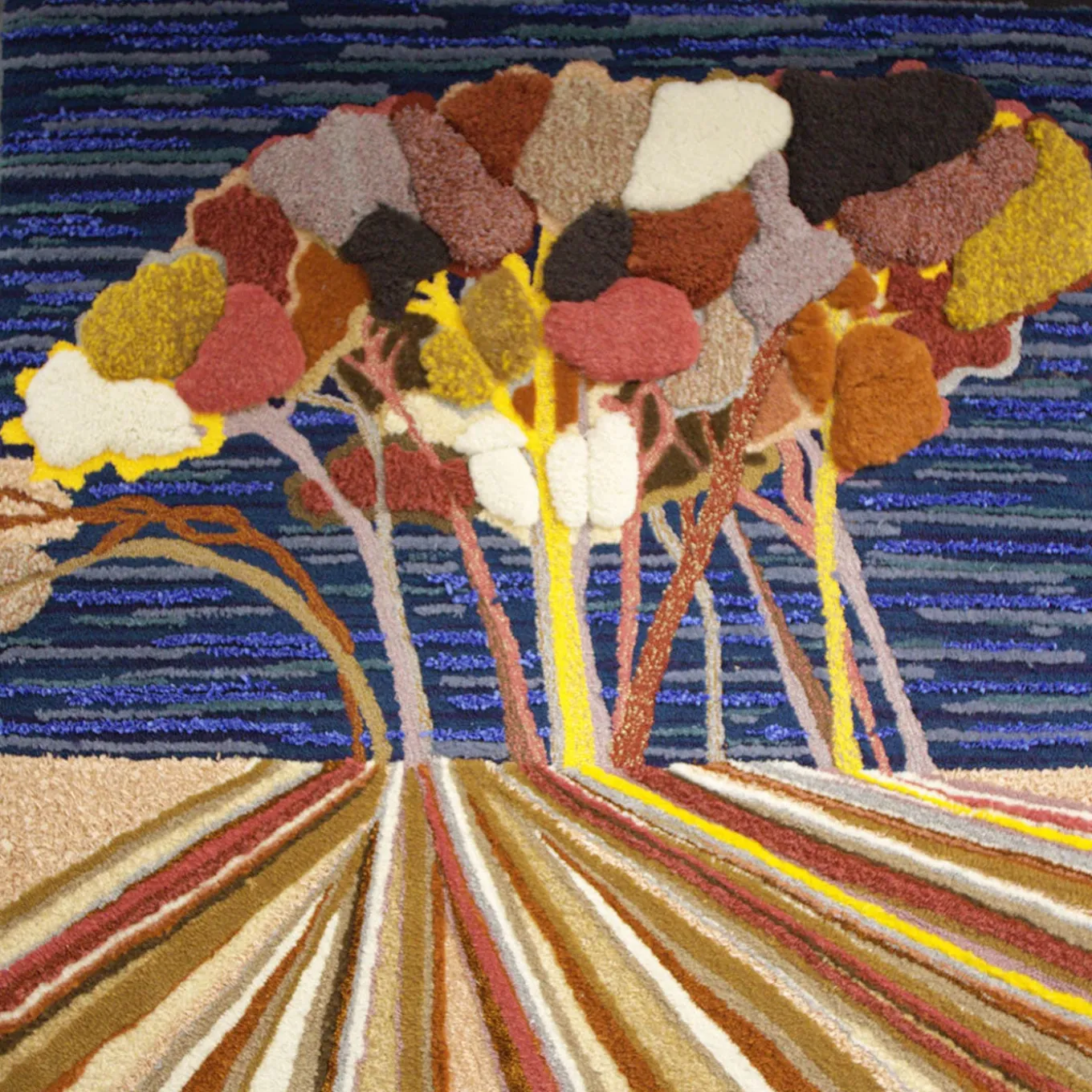 Pine Trees In The Sun Tapestry