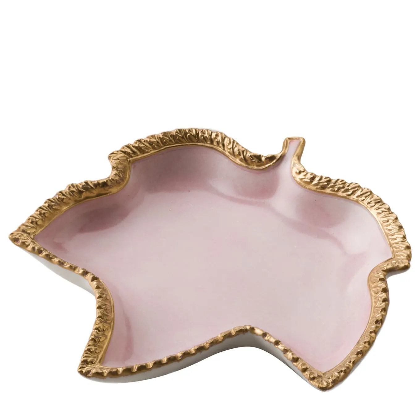 Pink & Gold Vine Leaf Videpoche