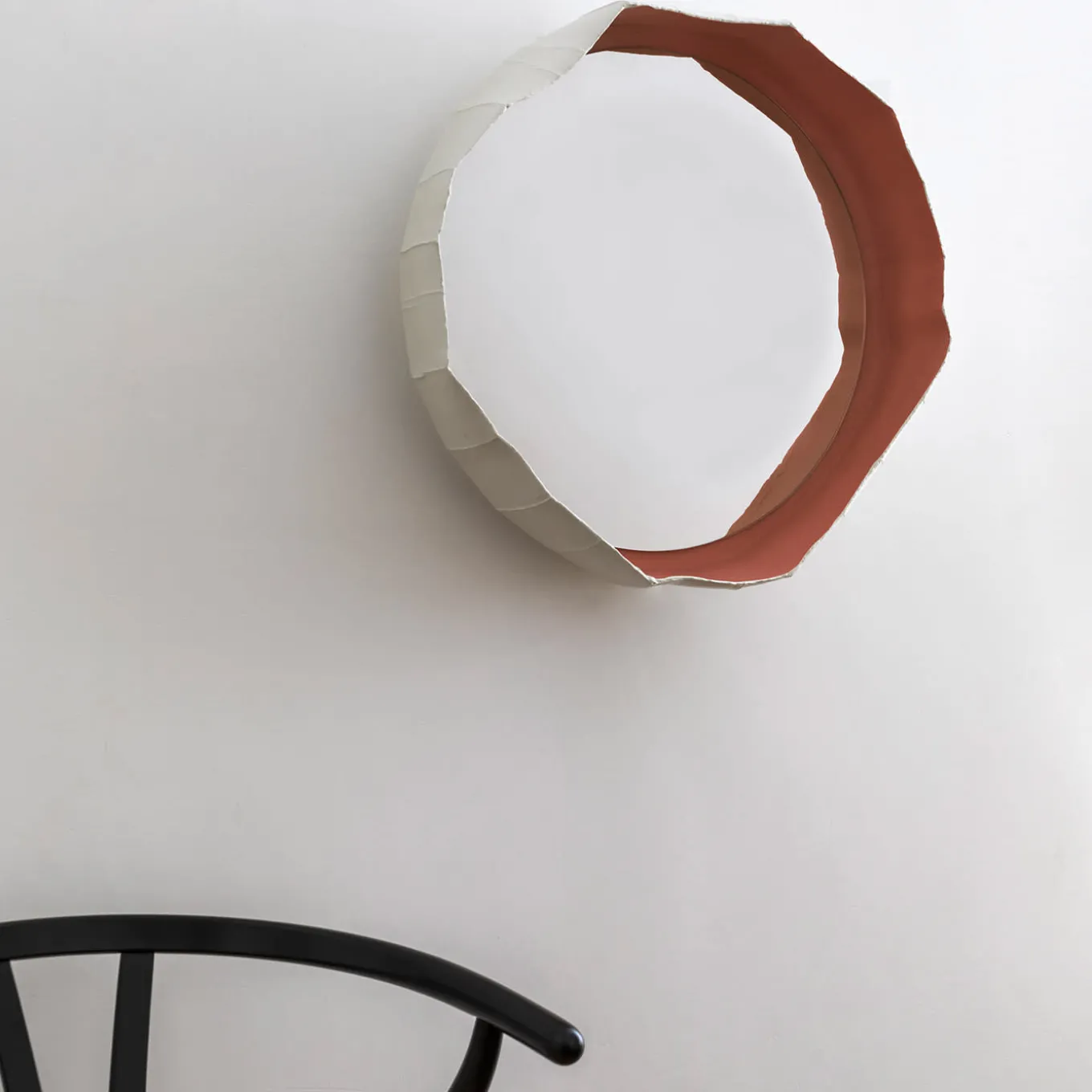 Pink and White Ninfea 50 Mirror By G. Botticelli & P. Paronetto