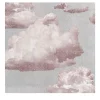 Pink Clouds Vintage Style Wallpaper
