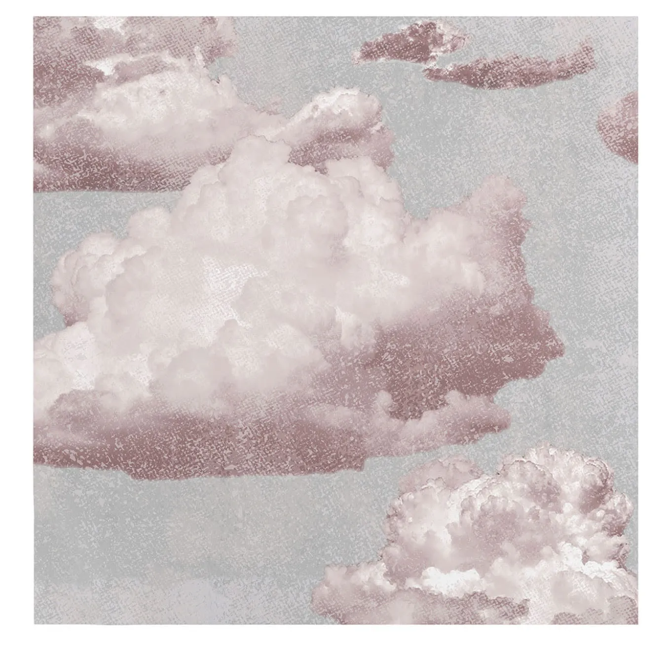 Pink Clouds Vintage Style Wallpaper