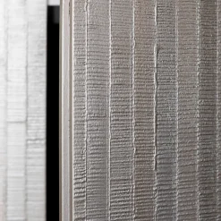 Pink Gold Cabinet with Glass Shelves