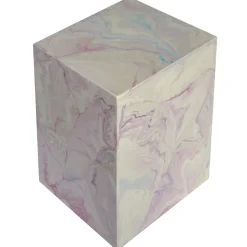 Pink Scagliola Art Side Table