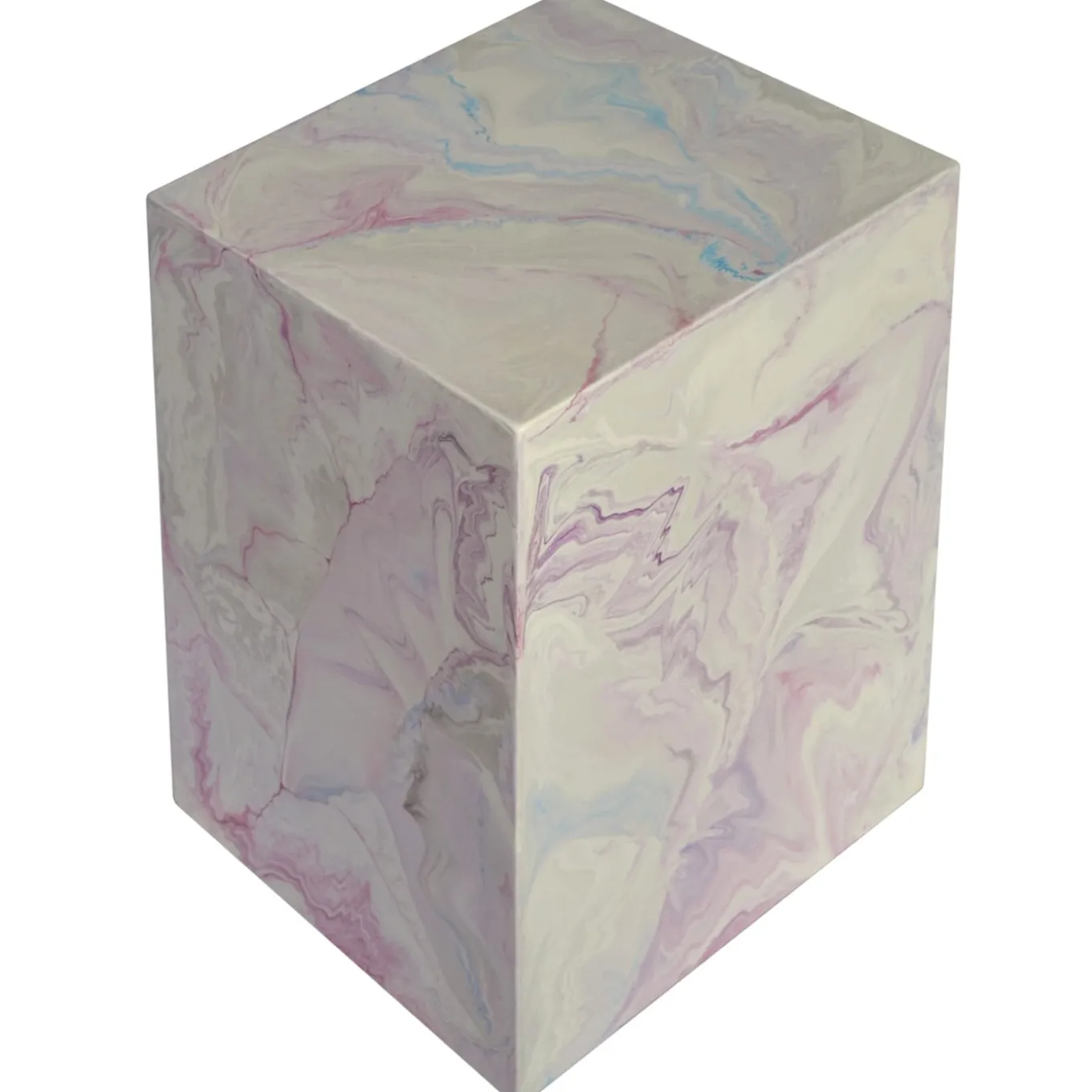 Pink Scagliola Art Side Table