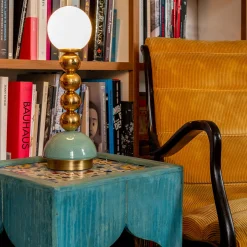 Pins Small Turquoise Table Lamp