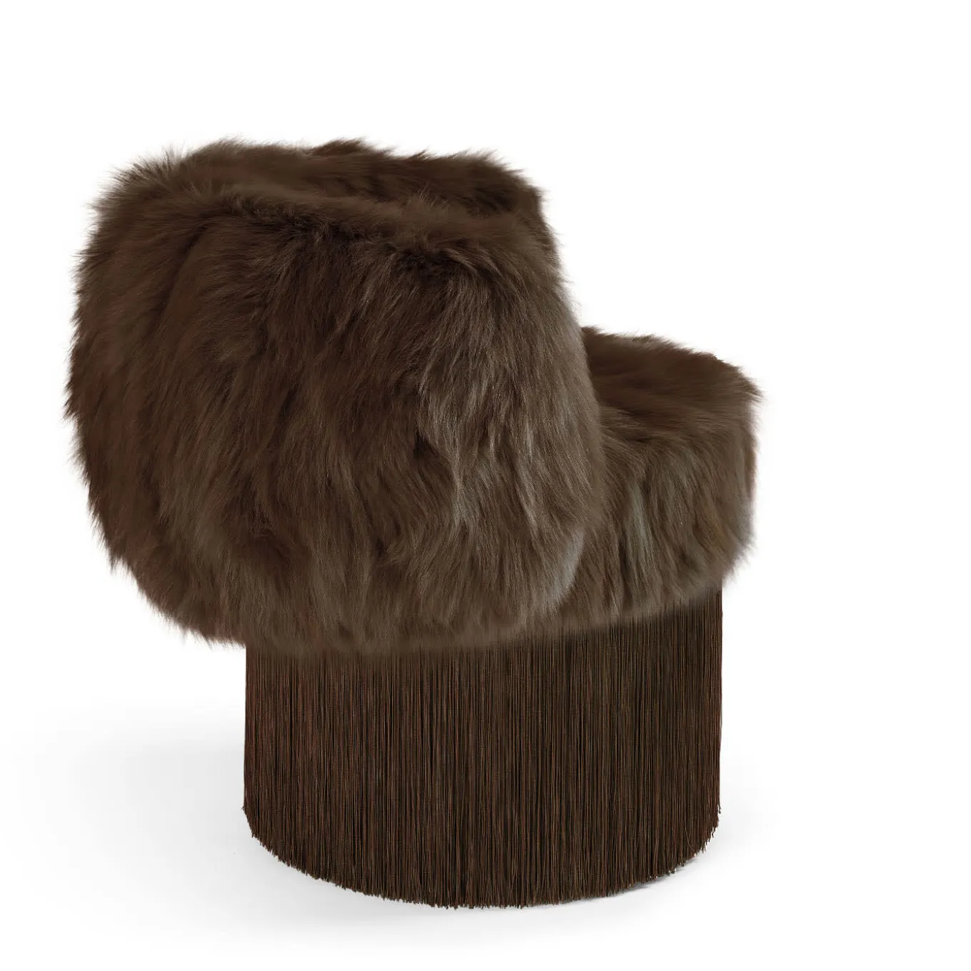 Pirouette Chocolate Brown Swivel Armchair