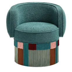 Pirouette Clu Swivel Geo Wien Armchair by Lorenza Bozzoli