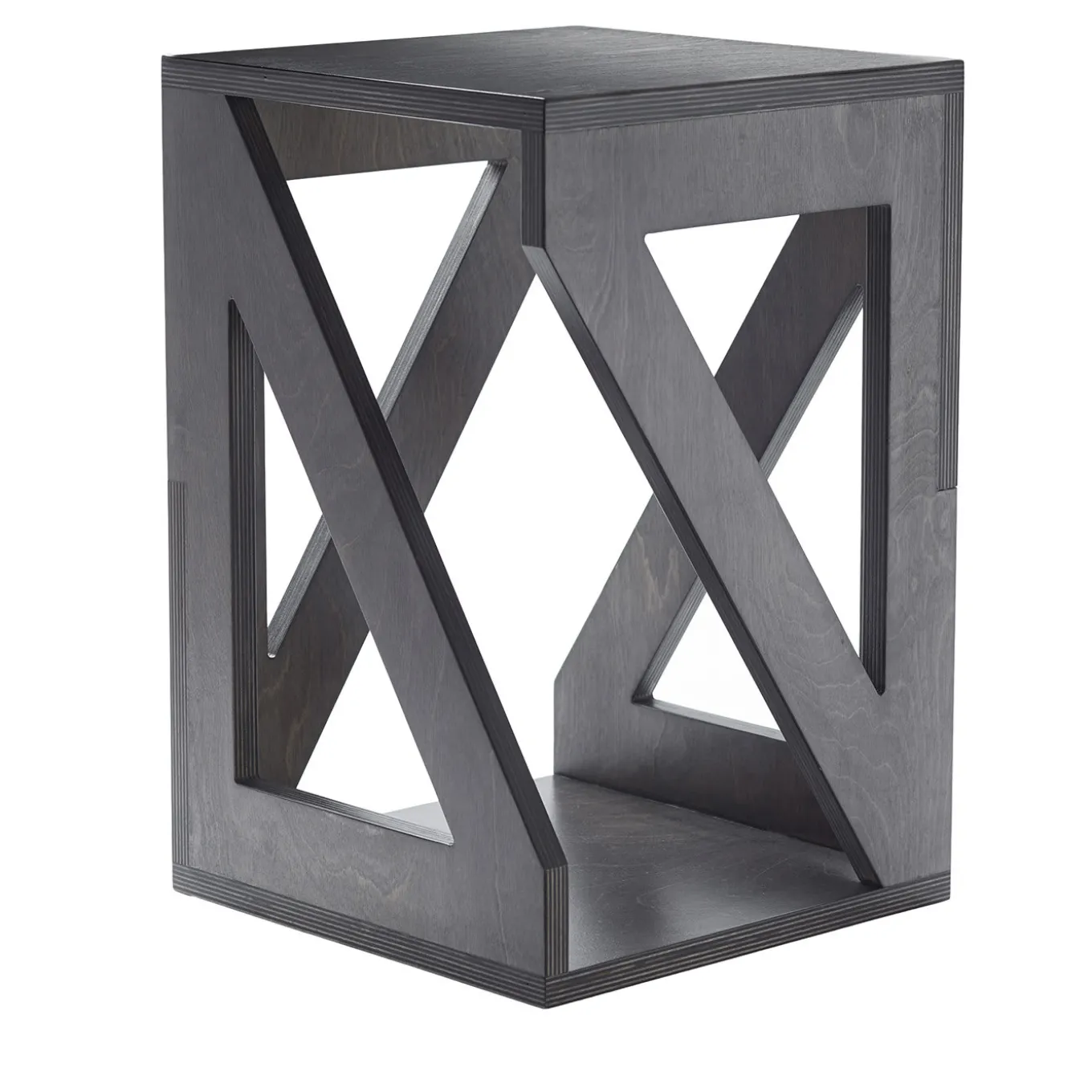 Pitagora Black Stool by Antonio Saporito