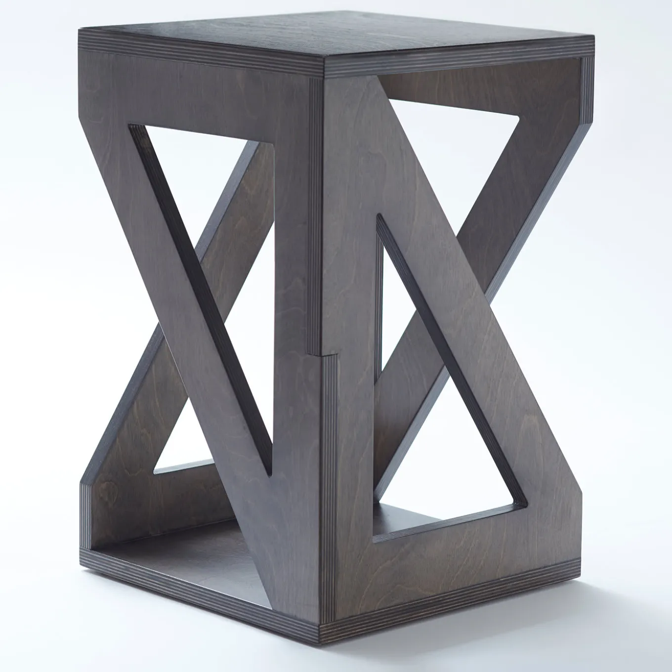 Pitagora Black Stool by Antonio Saporito