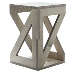 Pitagora Platinum Stool by Antonio Saporito