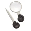 Pleuroceras Set of Magnifying Glass and Paper Knife by Nino Basso
