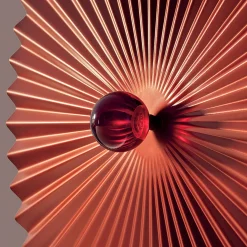 Plissè 30 Red Sconce by Daniela Puppa