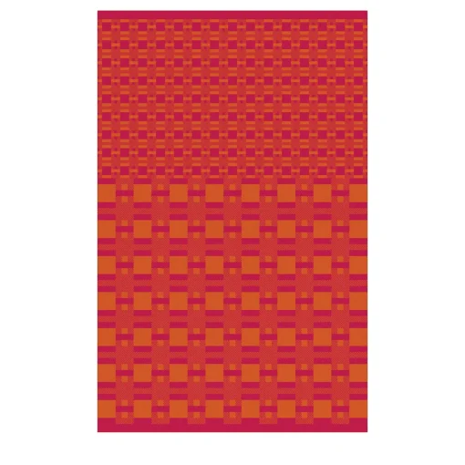Plusminus Bio Orange Blanket by Angela Lorenz