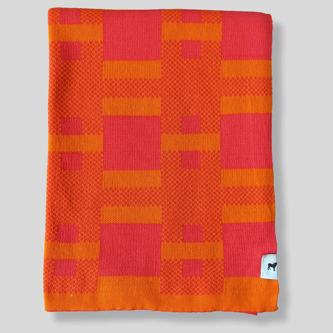 Plusminus Bio Orange Blanket by Angela Lorenz