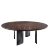 Poe Ziricote Wood Dining Table with Sculptural Legs