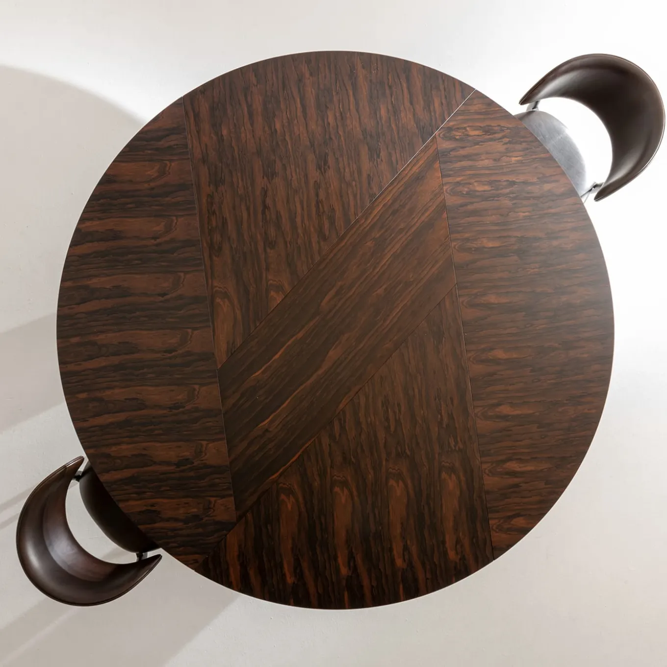 Poe Ziricote Wood Dining Table with Sculptural Legs