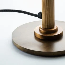 Poggibonsi Velvet Green Steel Table Lamp