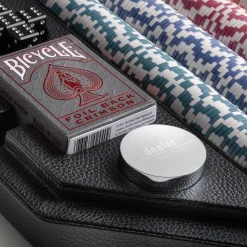 Poker Leather Game Set