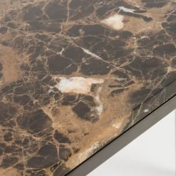 Poligoni Console With Polished Saint Laurent Marble Top