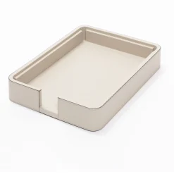 Polo Leather Beige A4 Paper Tray