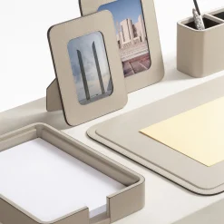 Polo Leather Beige A4 Paper Tray