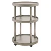 Polo Trolley 3-Tier Beige Round Table