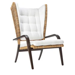 Poltrona Bergere 1939 White Armchair by Franco Albini