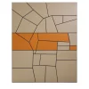 Polychrome Leather Decorative Panel #3