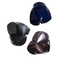 Polychrome Set of 3 Pillow-Shaped Wall Sculptures