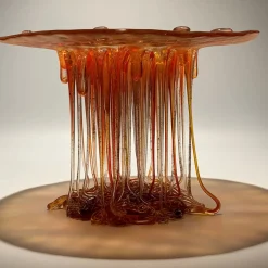 Pomegranate Murano Glass Sculpture