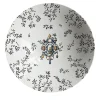 Pompei large porcelain Bowl with branches and jewel