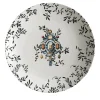 Pompei Porcelain Soup Plate with branches and jewel #4