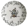 Pompei Porcelain Soup Plate with branches and jewel #1