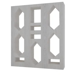 Ponti Bookcase in White Marble By Sissy Daniele