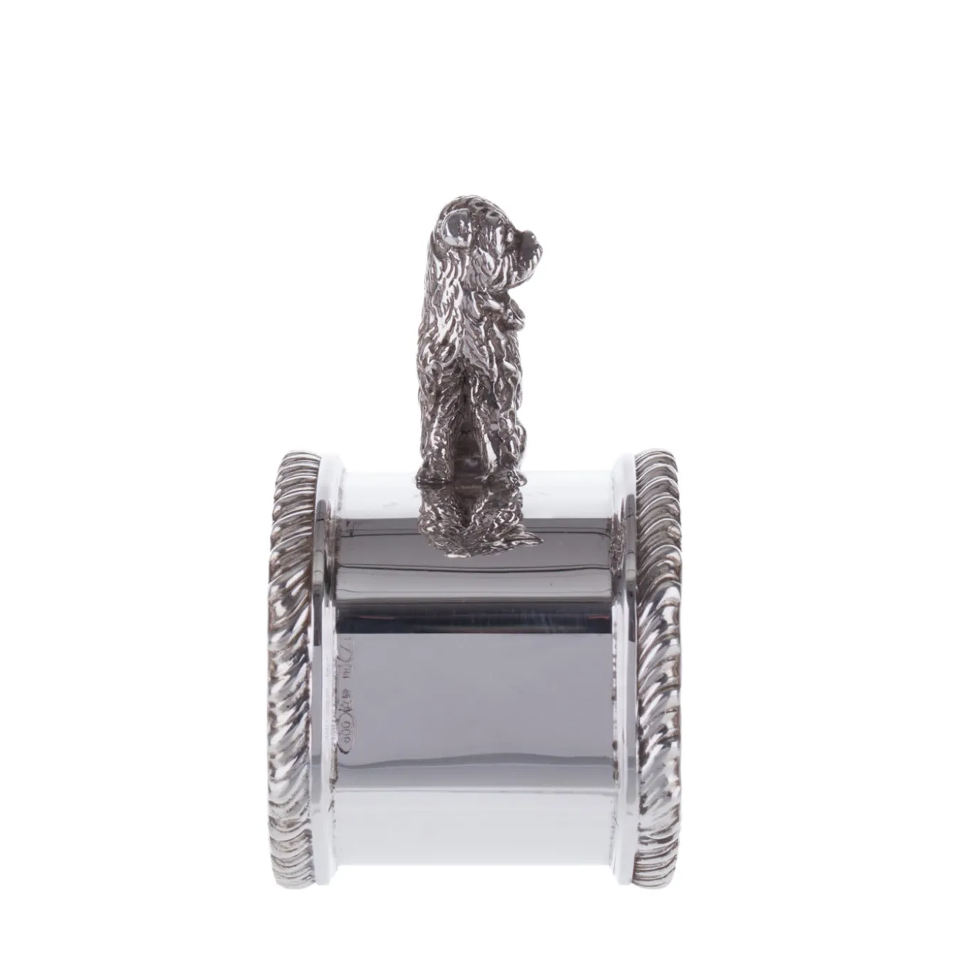 Poodle Sterling Silver Napkin Holder