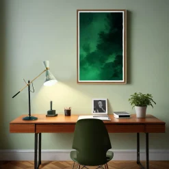 Pop Satin Brass and Light Blue Table Lamp