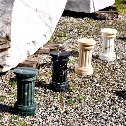 POR TAN TE Satin Green Guatemala marble Column Vase