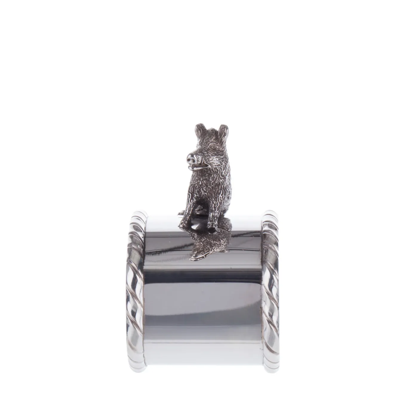 Porcellino Sterling Silver Napkin Holder