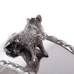 Porcellino Sterling Silver Napkin Holder
