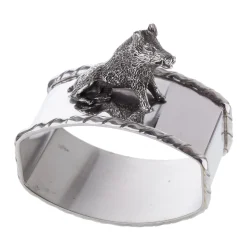 Porcellino Sterling Silver Napkin Holder