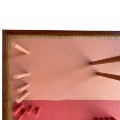 Porta Borse B Pink Wooden Handbag Rack by Pietro Meccani