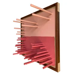 Porta Borse B Pink Wooden Handbag Rack by Pietro Meccani