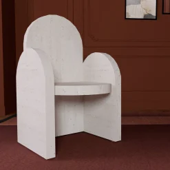 Portici Travertino Marble Chair