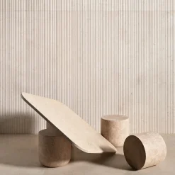 Porto Square Beige Marble Coffee Table
