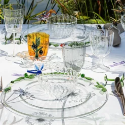 Portofino Handcrafted Olive Glass Salt&Pepper Set