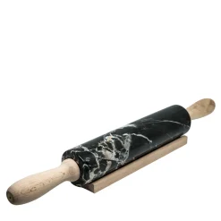 Portoro Marble Rolling Pin and Wooden Handle