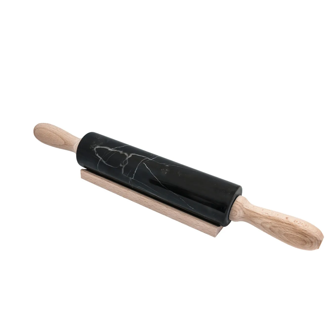 Portoro Marble Rolling Pin and Wooden Handle