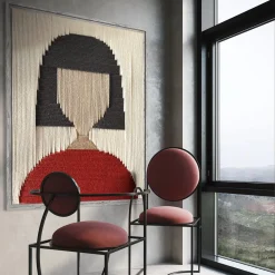 Portrait Multicolor Tapestry #1